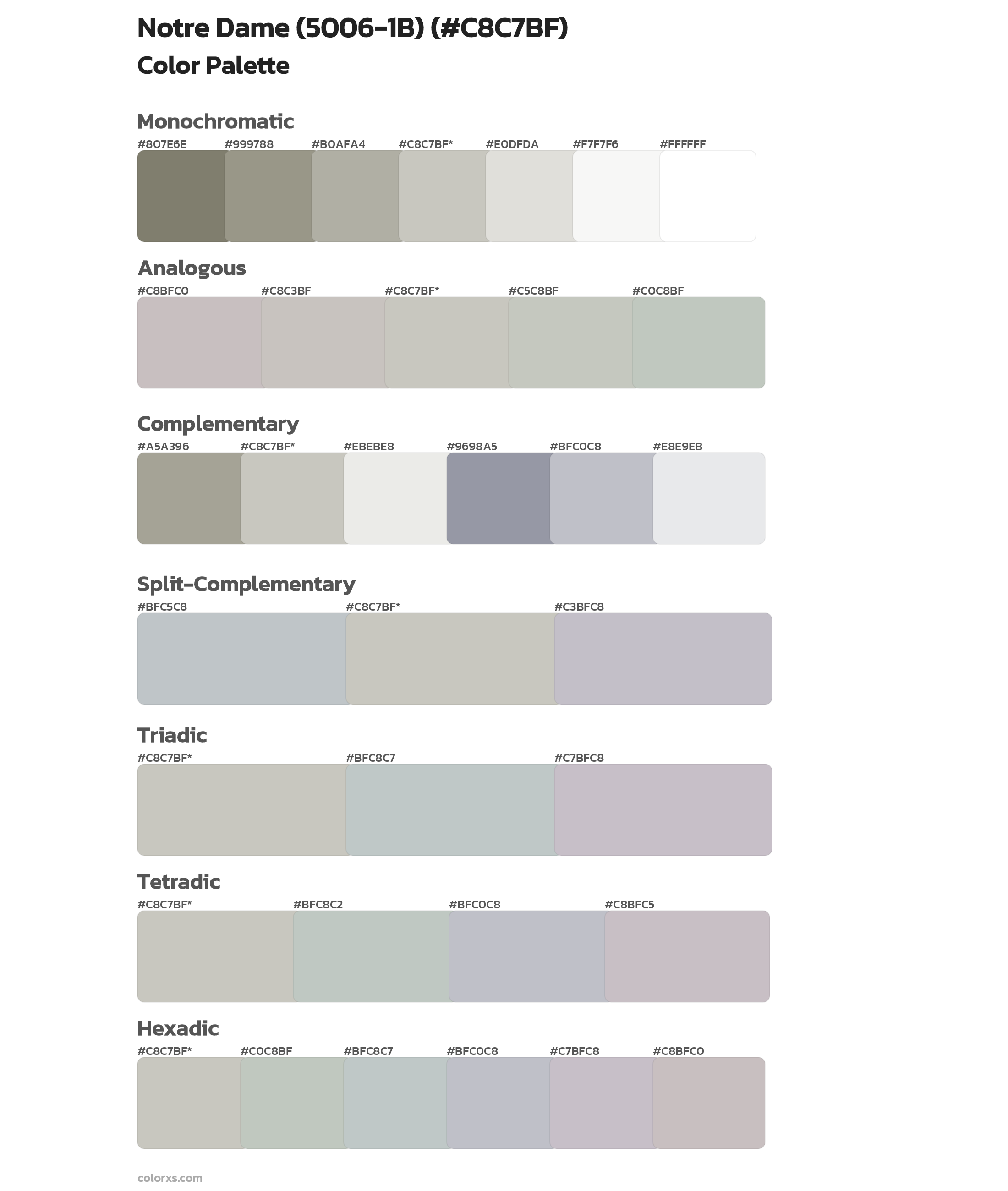 Valspar Notre Dame (50061B) Paint coordinating colors and palettes
