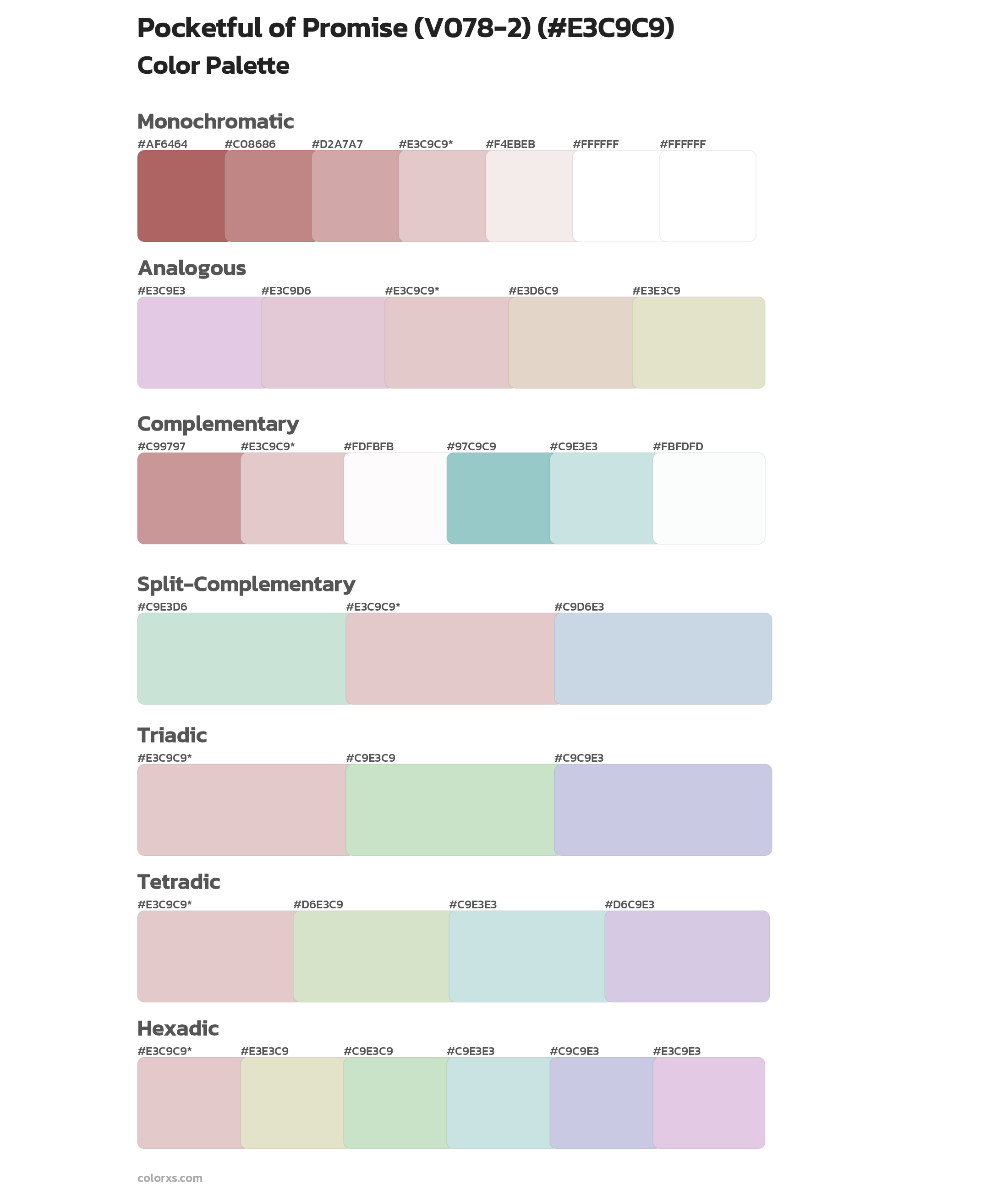 Pocketful of Promise (V078-2) Color Scheme Palettes