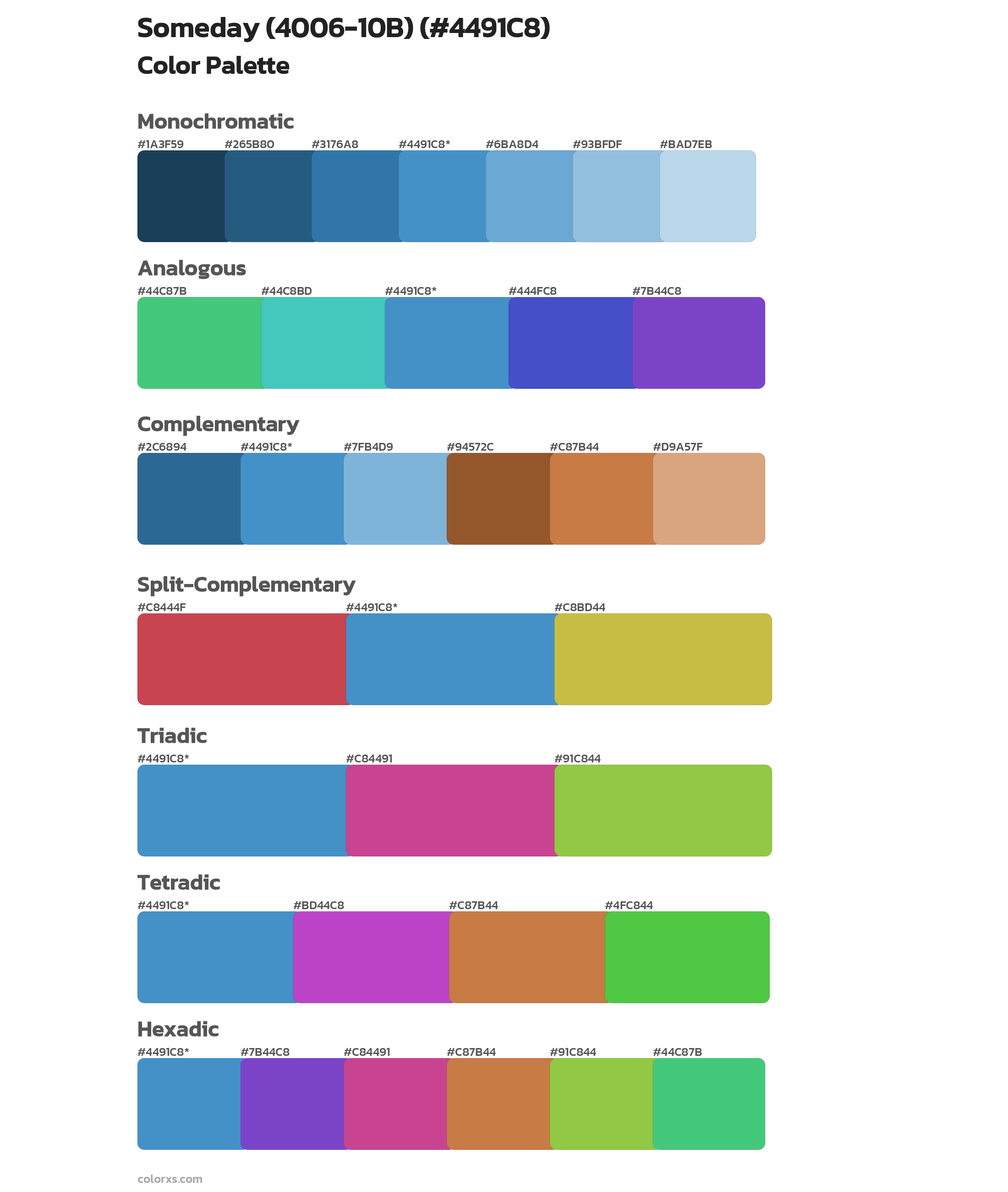 Someday (4006-10B) Color Scheme Palettes