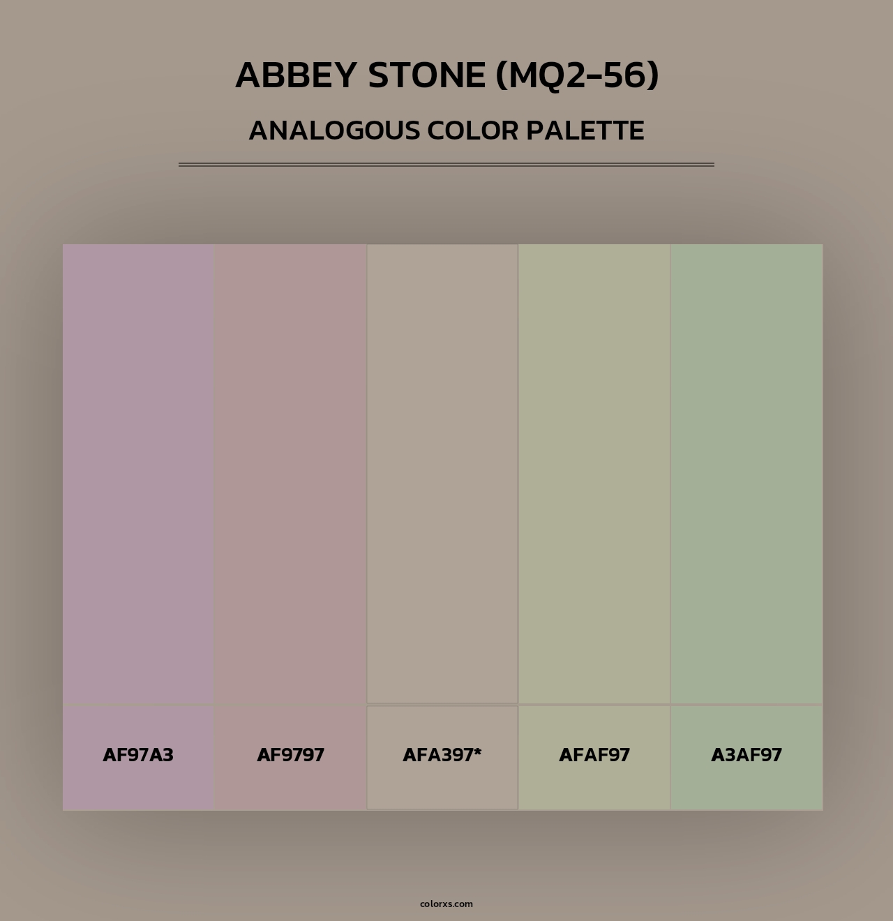 Abbey Stone (MQ2-56) - Analogous Color Palette