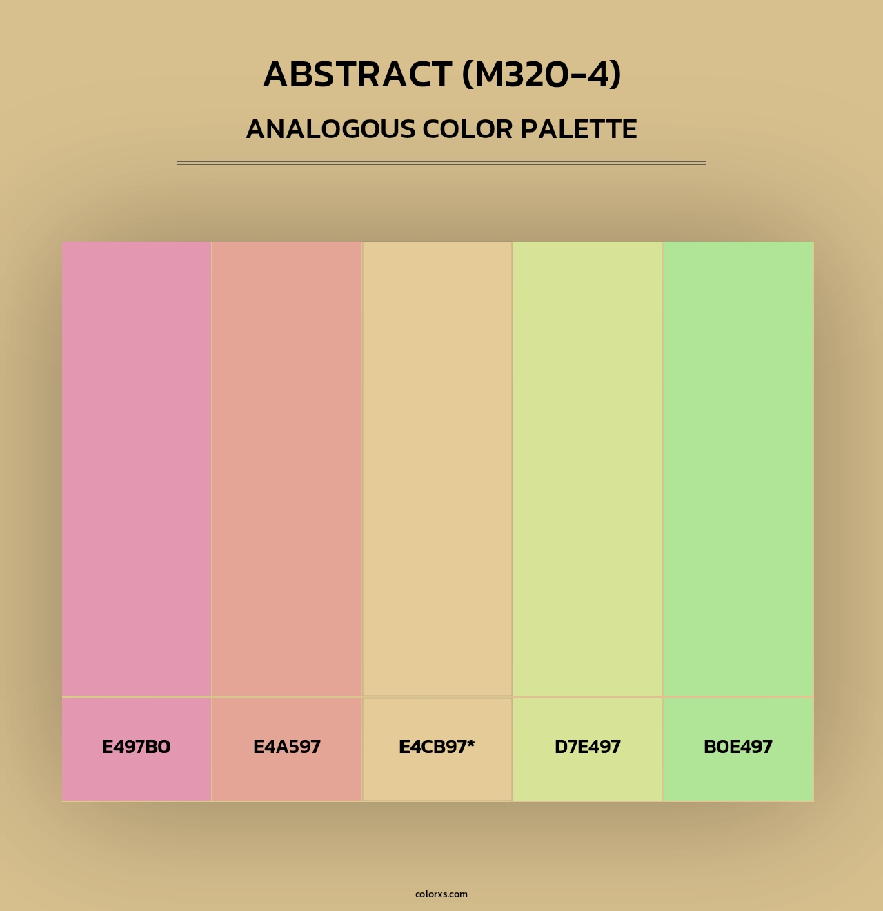 Abstract (M320-4) - Analogous Color Palette
