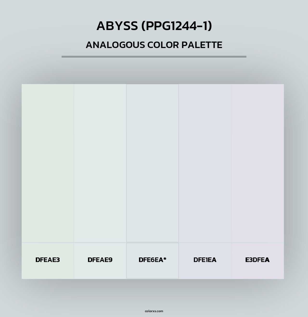 Abyss (PPG1244-1) - Analogous Color Palette