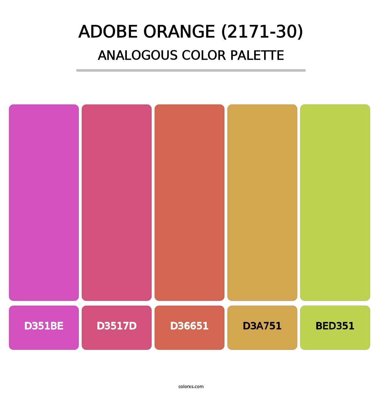 Adobe Orange (2171-30) - Analogous Color Palette