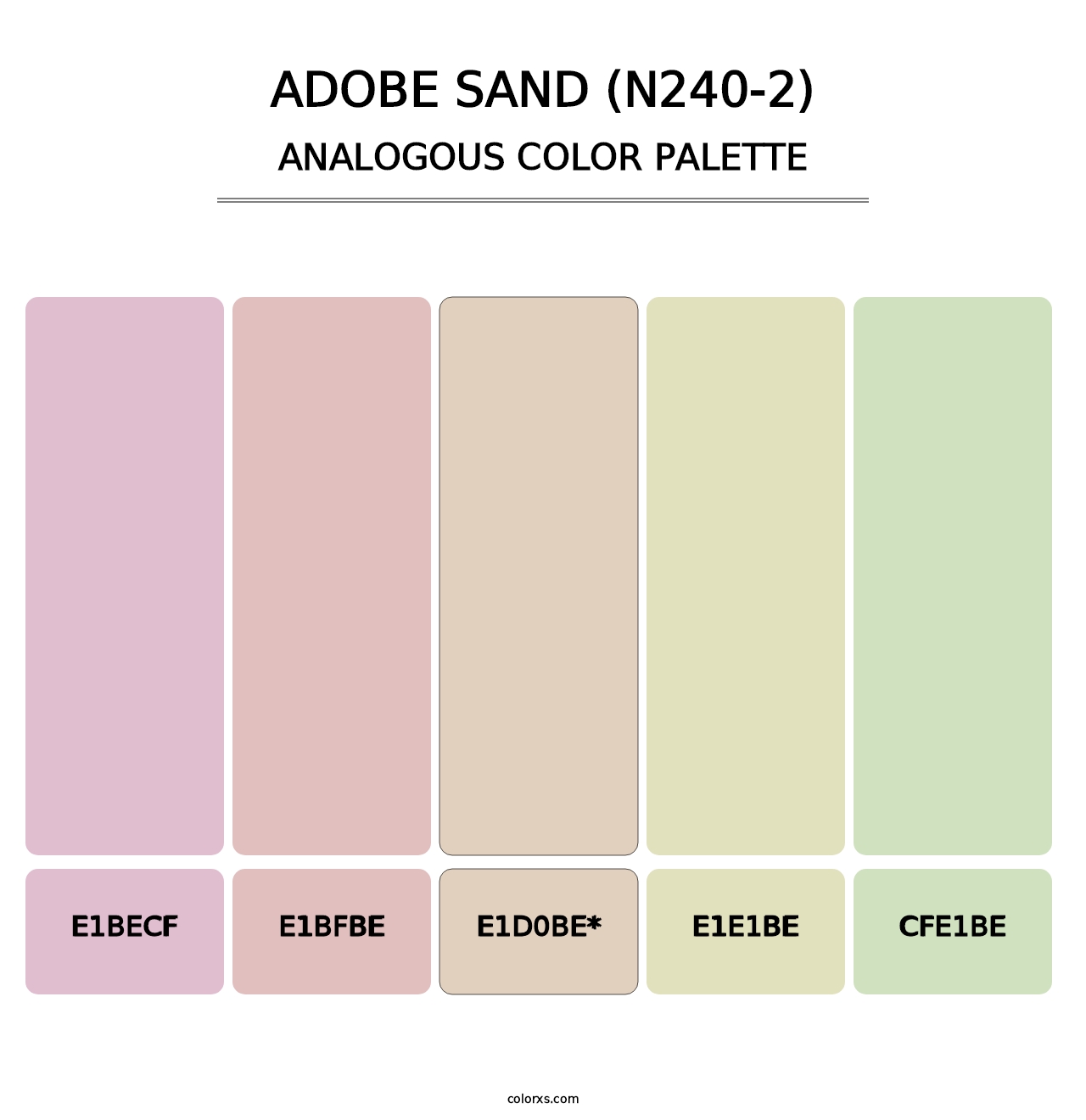 Adobe Sand (N240-2) - Analogous Color Palette