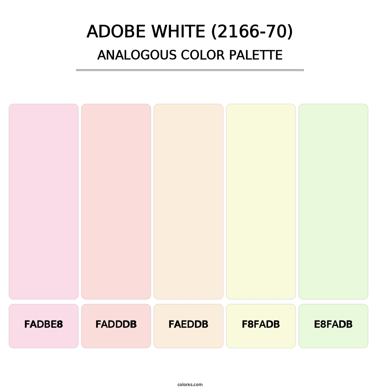Adobe White (2166-70) - Analogous Color Palette