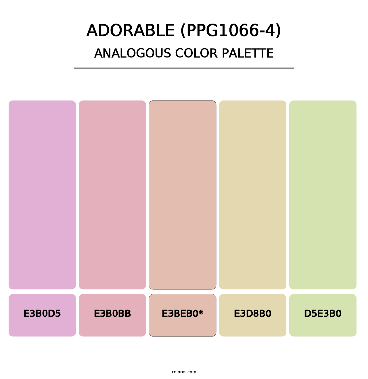 Adorable (PPG1066-4) - Analogous Color Palette
