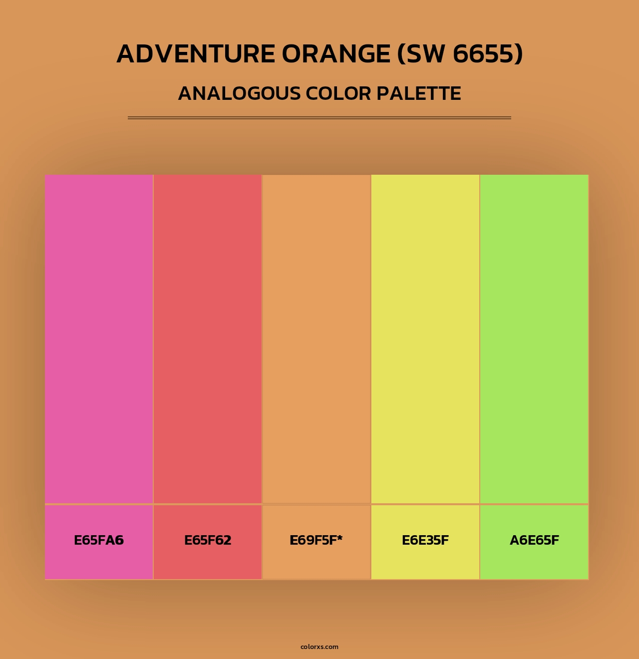 Adventure Orange (SW 6655) - Analogous Color Palette