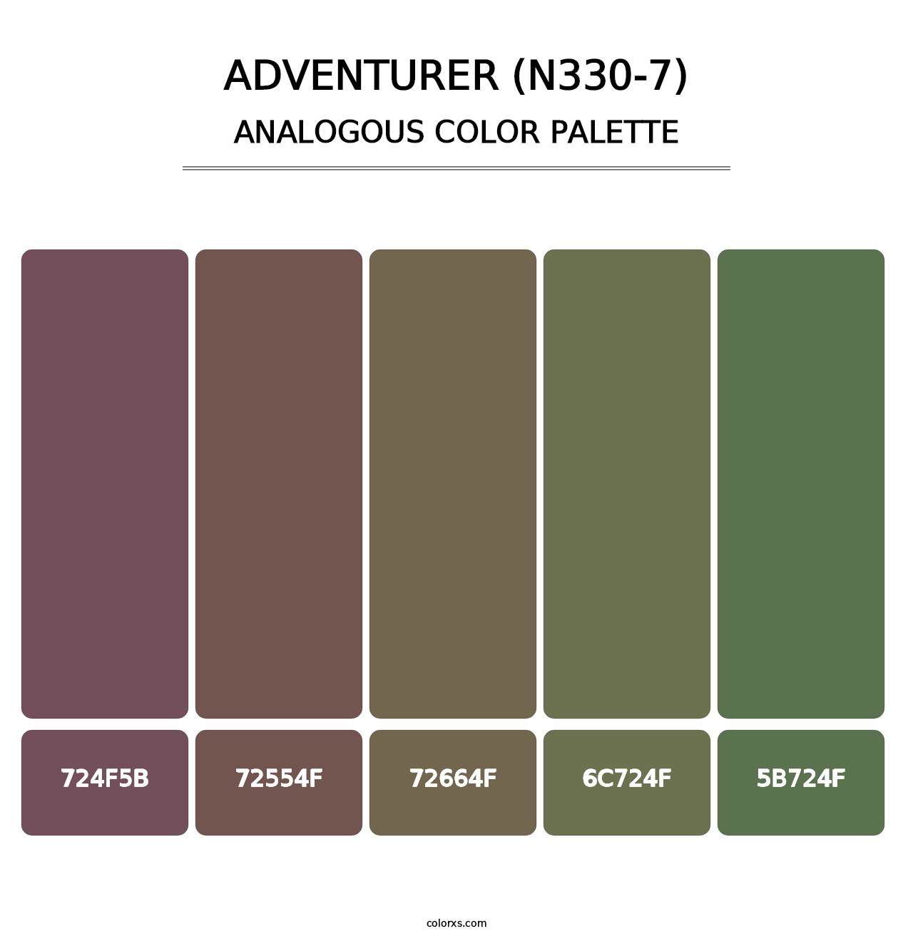 Adventurer (N330-7) - Analogous Color Palette