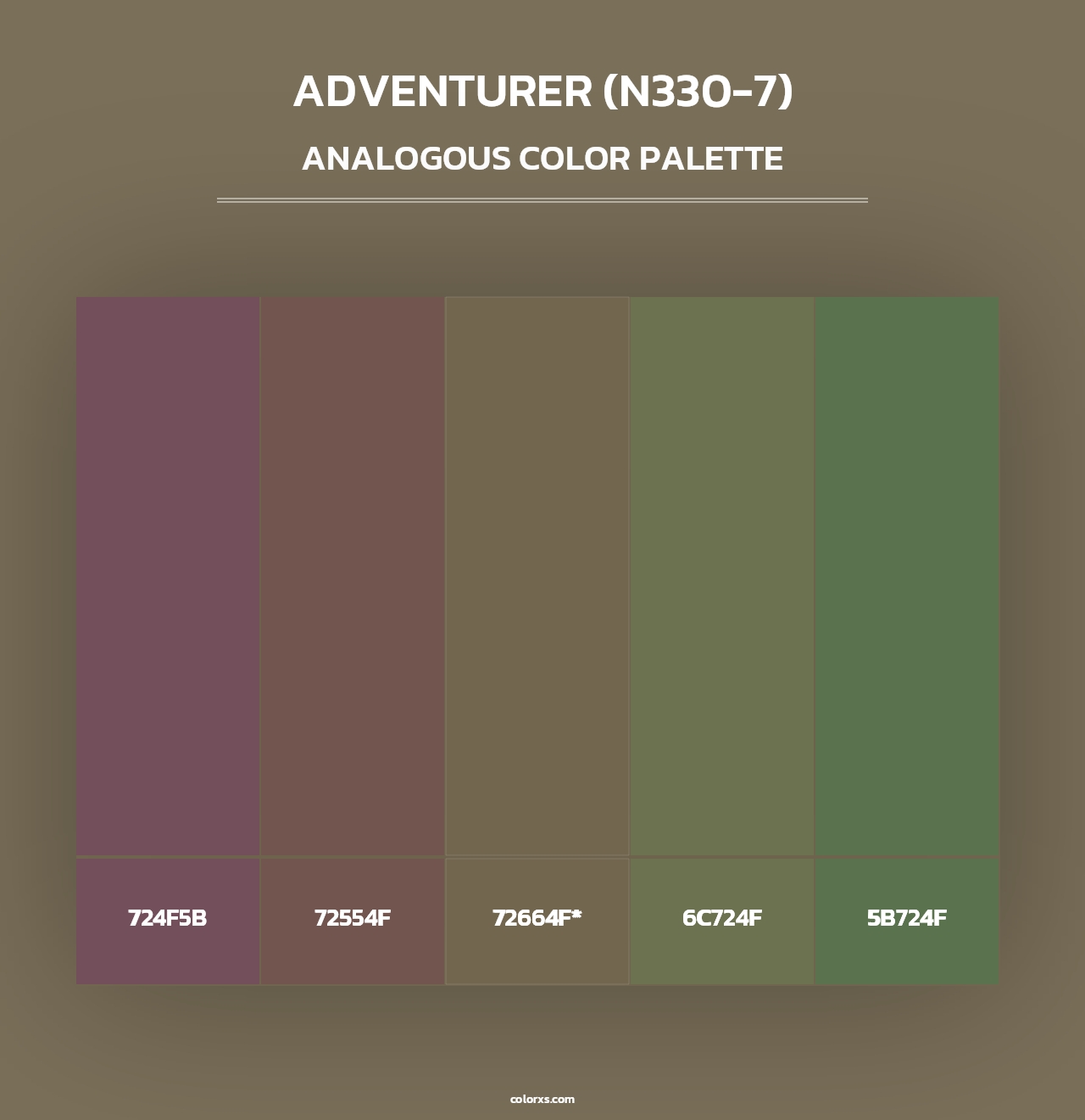 Adventurer (N330-7) - Analogous Color Palette