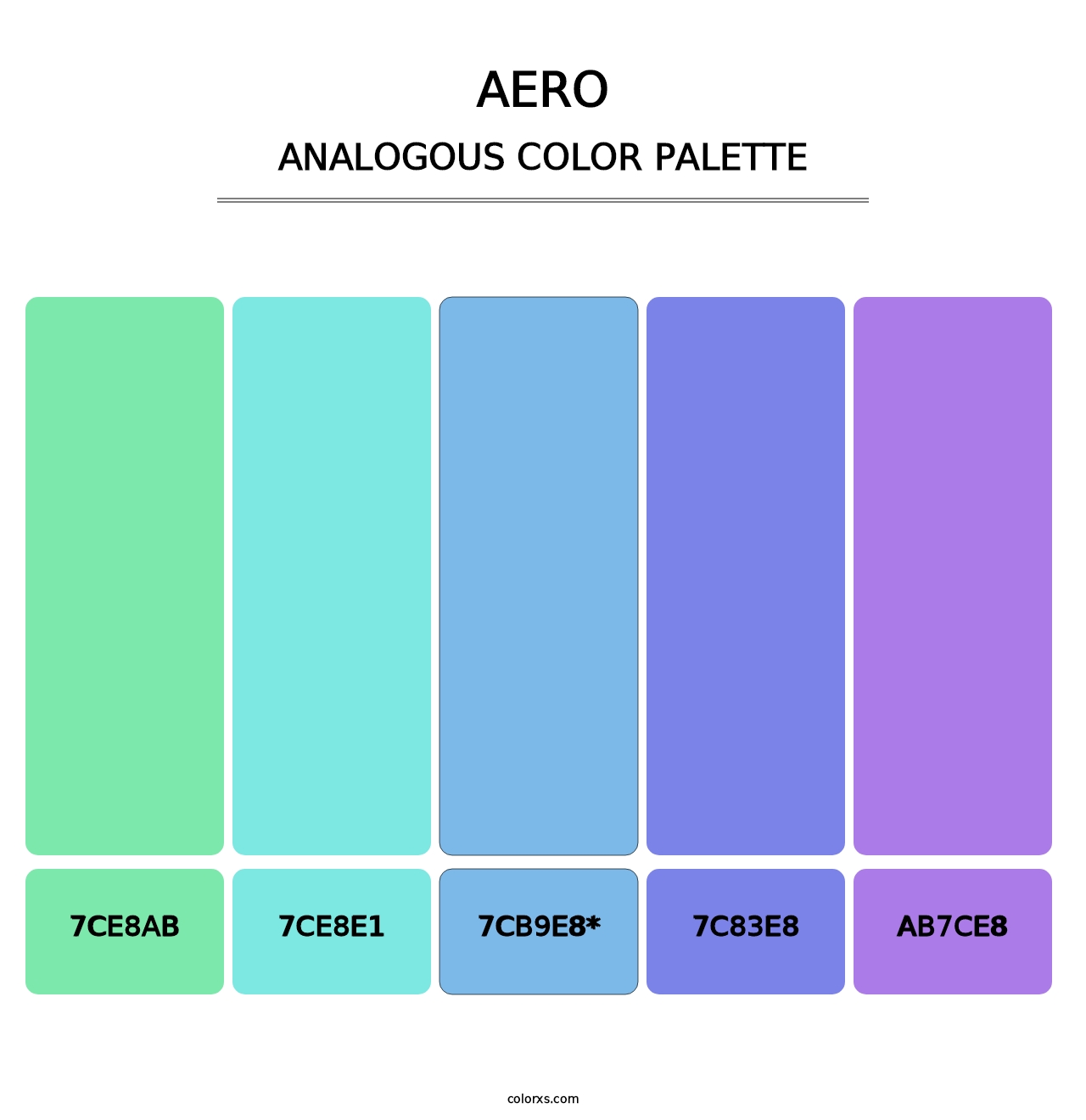 Aero - Analogous Color Palette