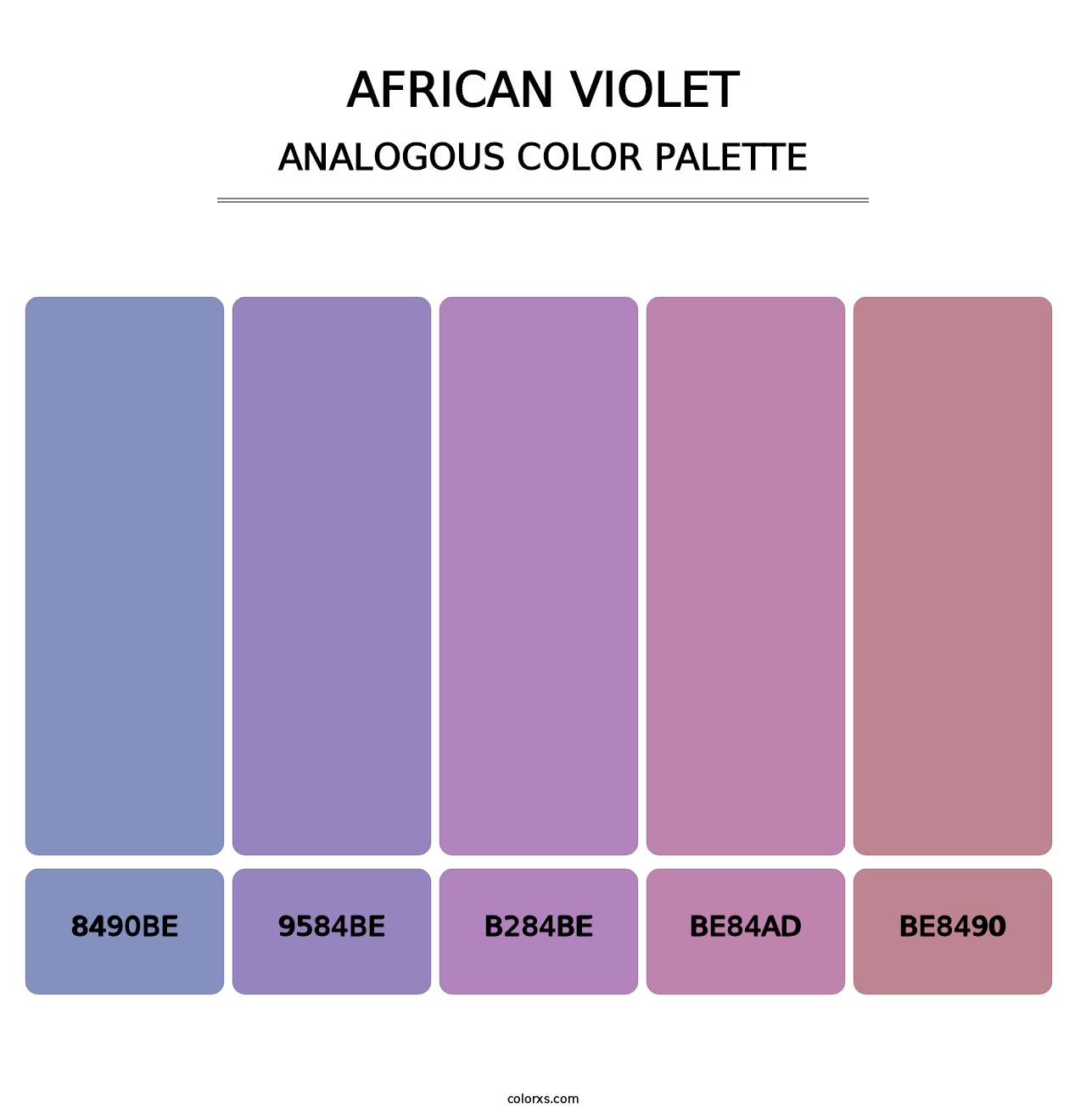 African Violet - Analogous Color Palette