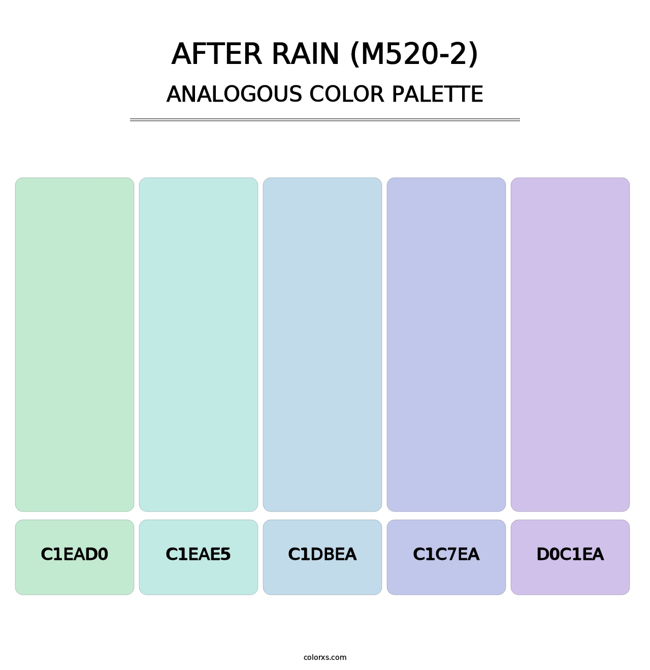 After Rain (M520-2) - Analogous Color Palette