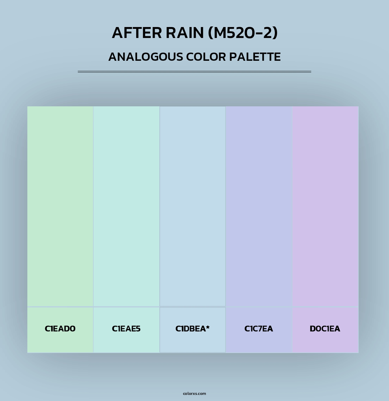 After Rain (M520-2) - Analogous Color Palette