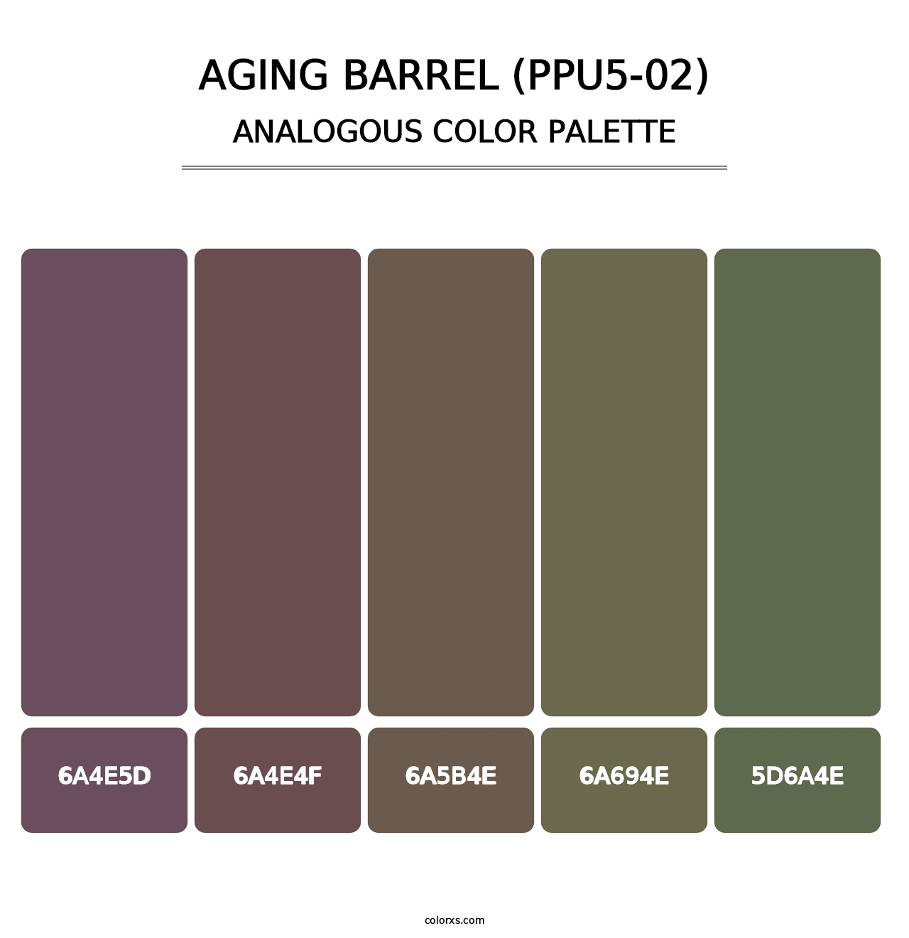 Aging Barrel (PPU5-02) - Analogous Color Palette