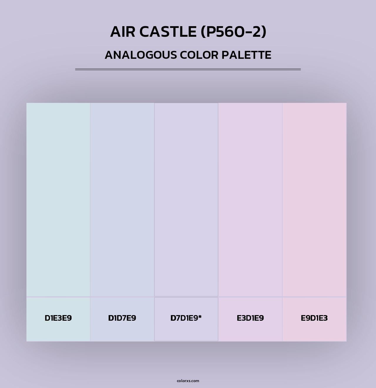 Air Castle (P560-2) - Analogous Color Palette