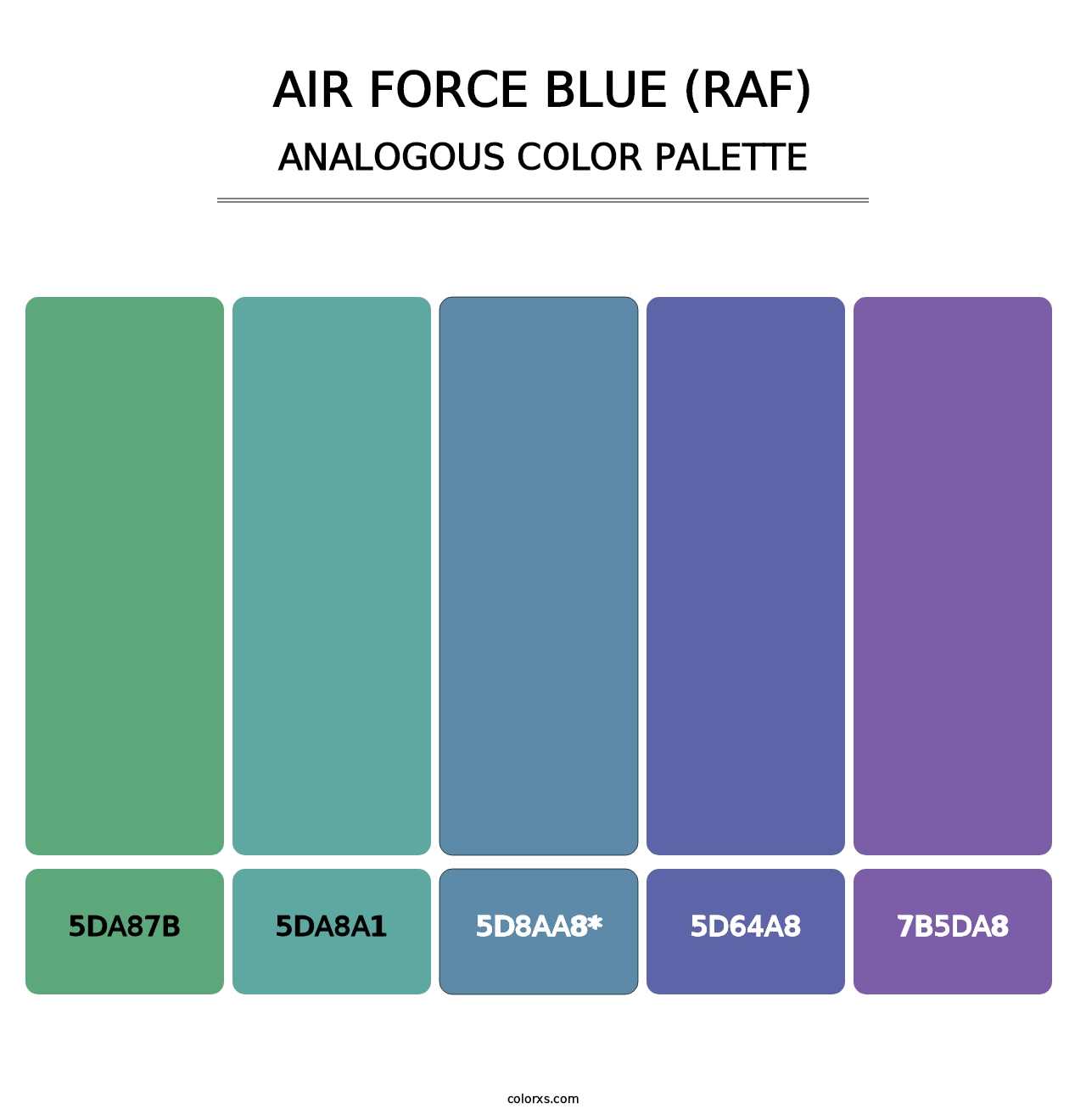 Air Force Blue (RAF) - Analogous Color Palette