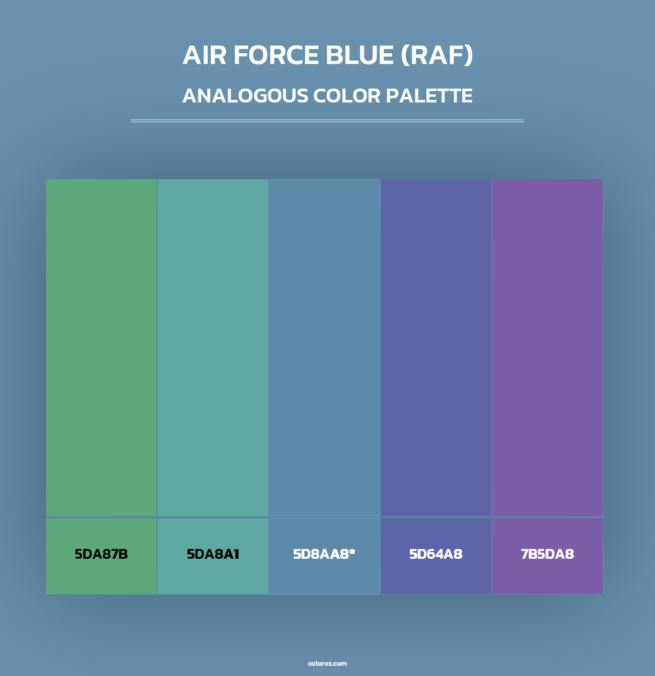 Air Force Blue (RAF) - Analogous Color Palette