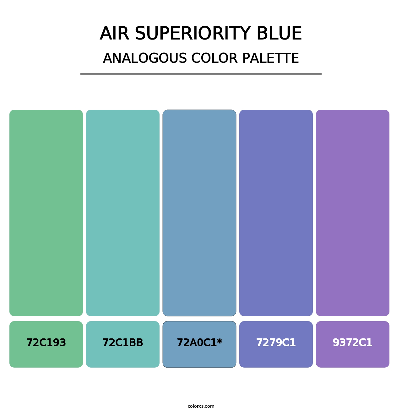 Air Superiority Blue - Analogous Color Palette