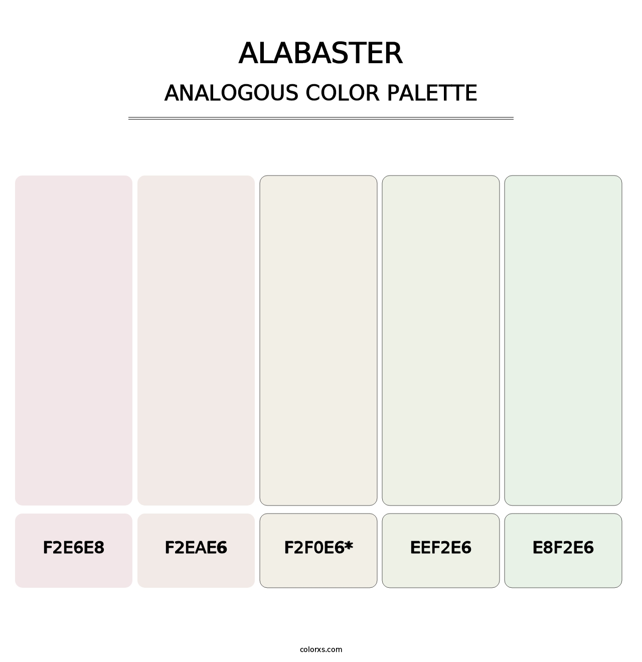 Alabaster - Analogous Color Palette