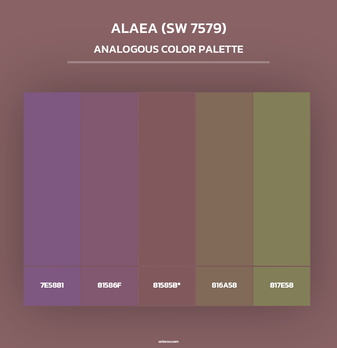 Alaea (SW 7579) - Analogous Color Palette