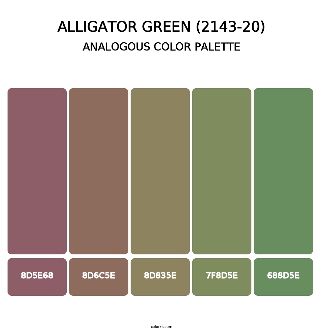 Alligator Green (2143-20) - Analogous Color Palette