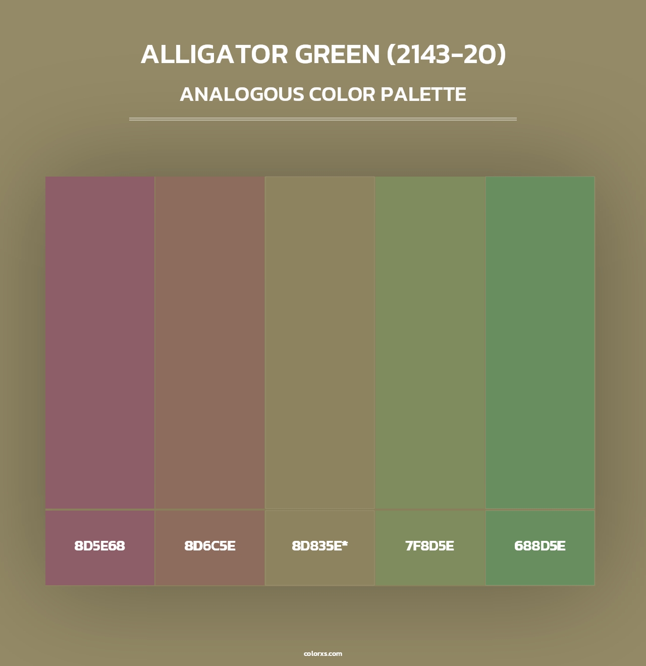 Alligator Green (2143-20) - Analogous Color Palette