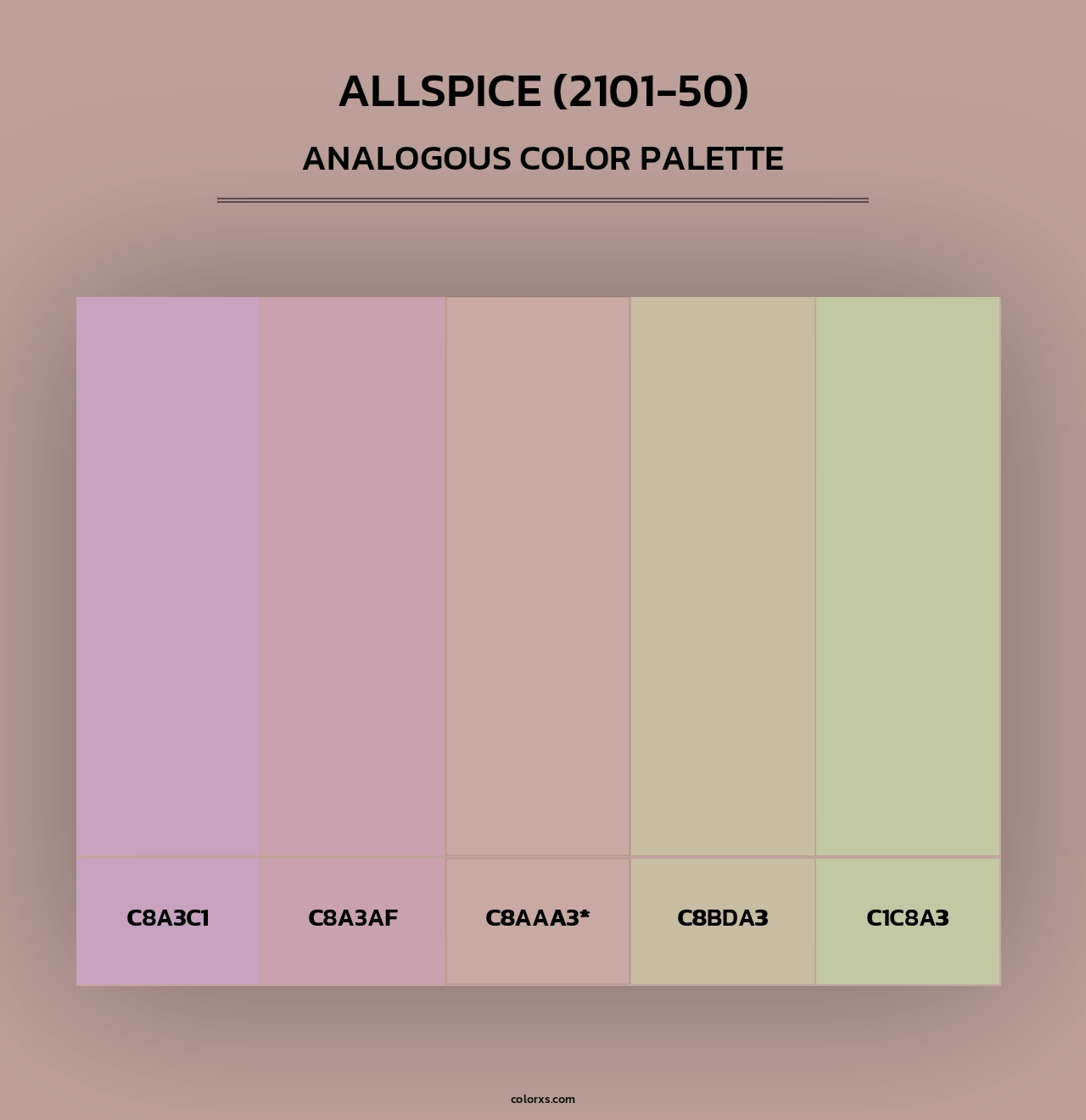 Allspice (2101-50) - Analogous Color Palette