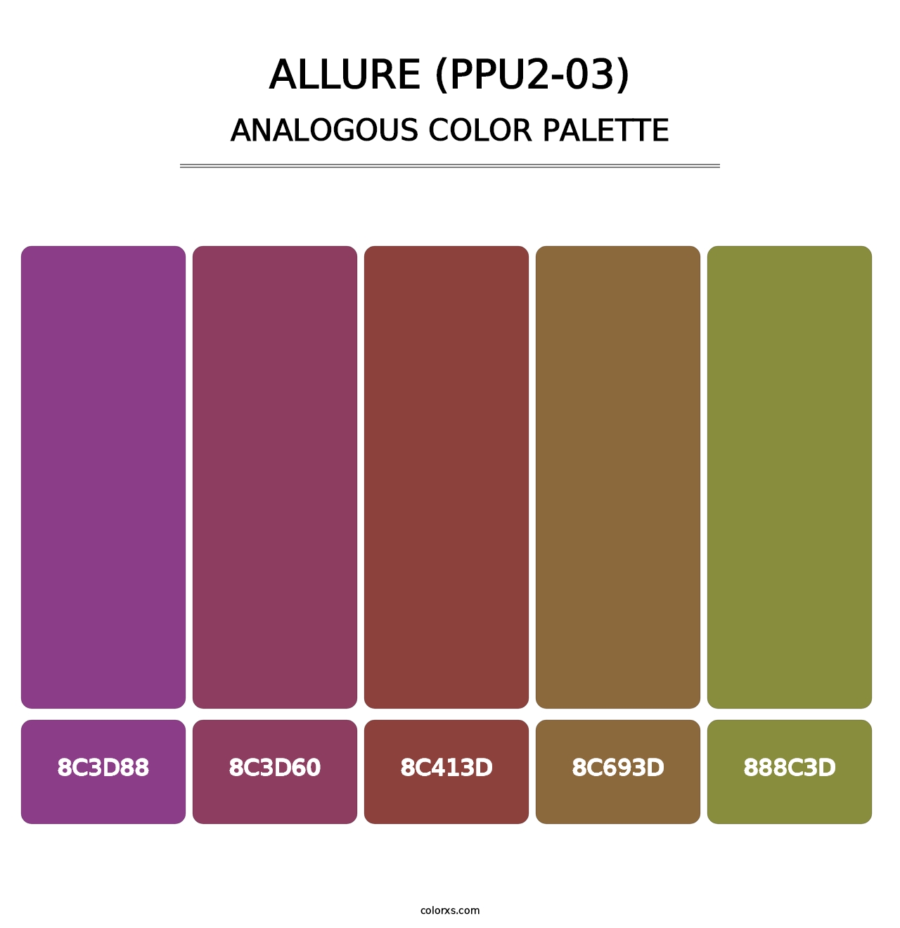 Allure (PPU2-03) - Analogous Color Palette