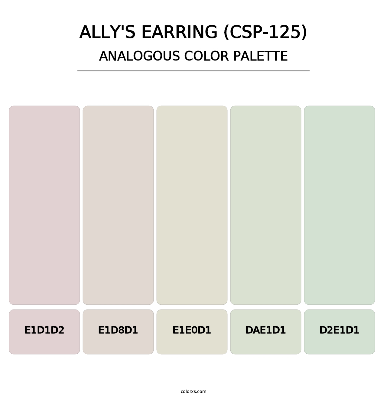 Ally's Earring (CSP-125) - Analogous Color Palette