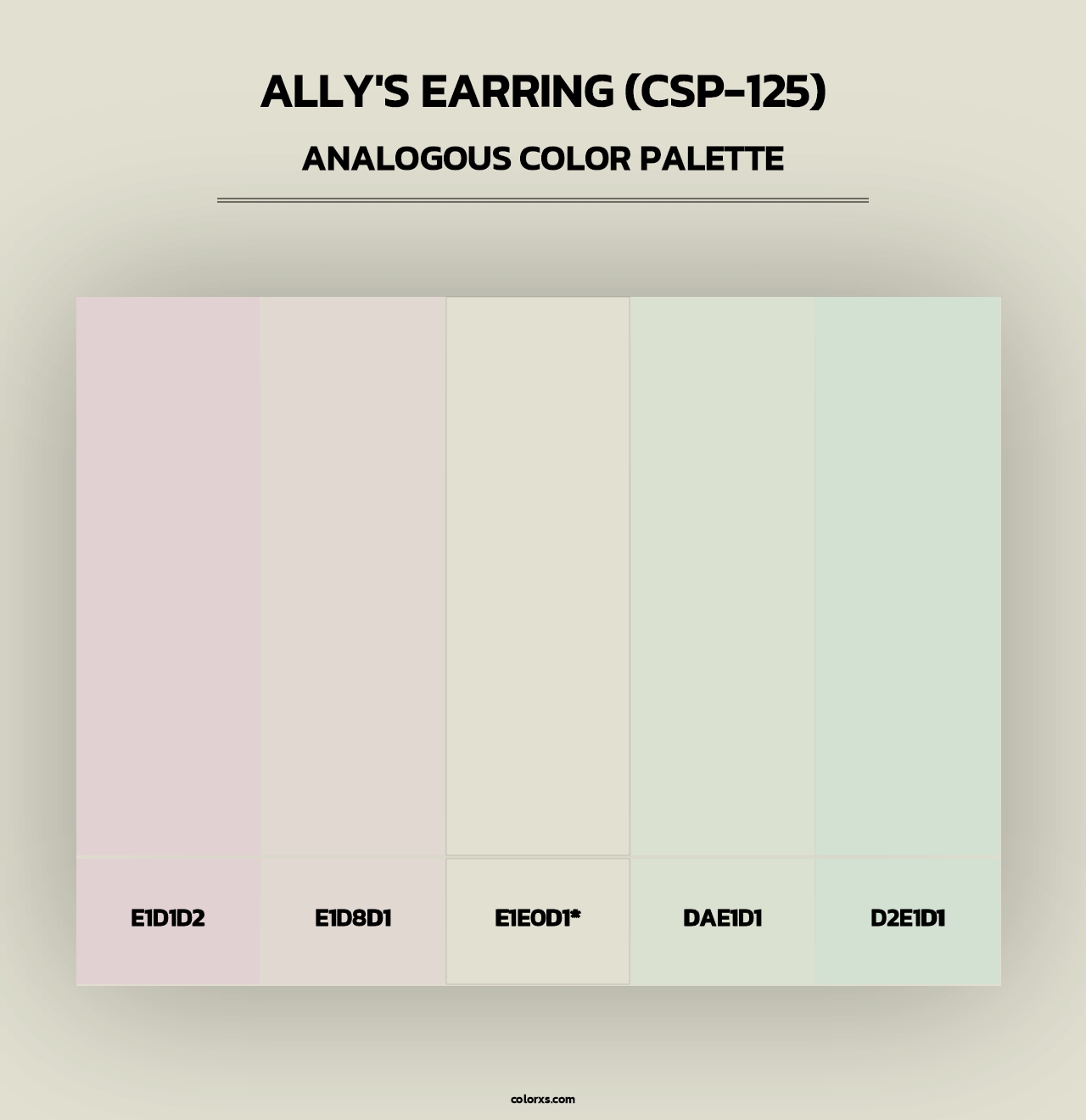 Ally's Earring (CSP-125) - Analogous Color Palette