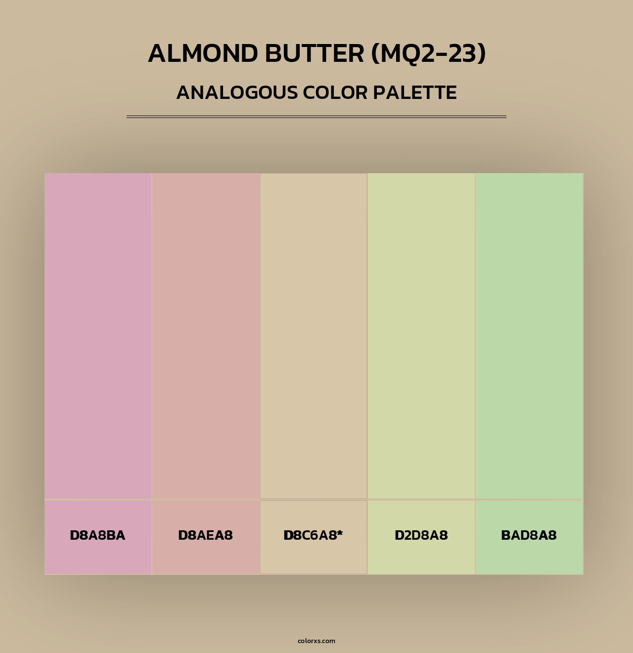 Almond Butter (MQ2-23) - Analogous Color Palette