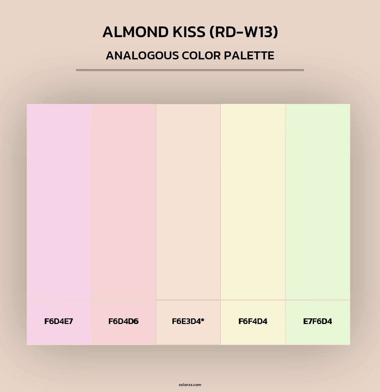 Almond Kiss (RD-W13) - Analogous Color Palette