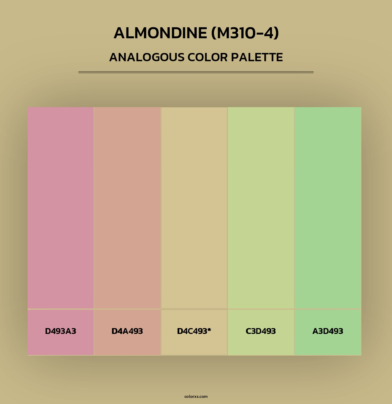 Almondine (M310-4) - Analogous Color Palette