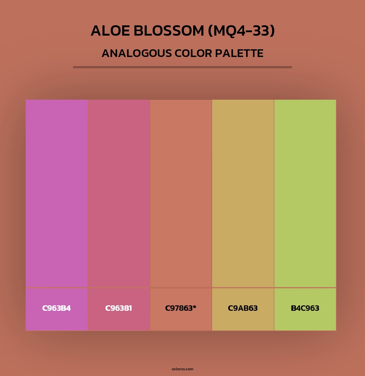 Aloe Blossom (MQ4-33) - Analogous Color Palette