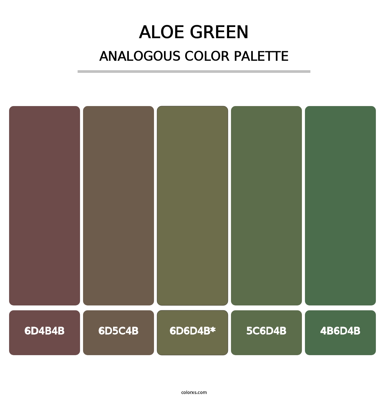 Aloe Green - Analogous Color Palette