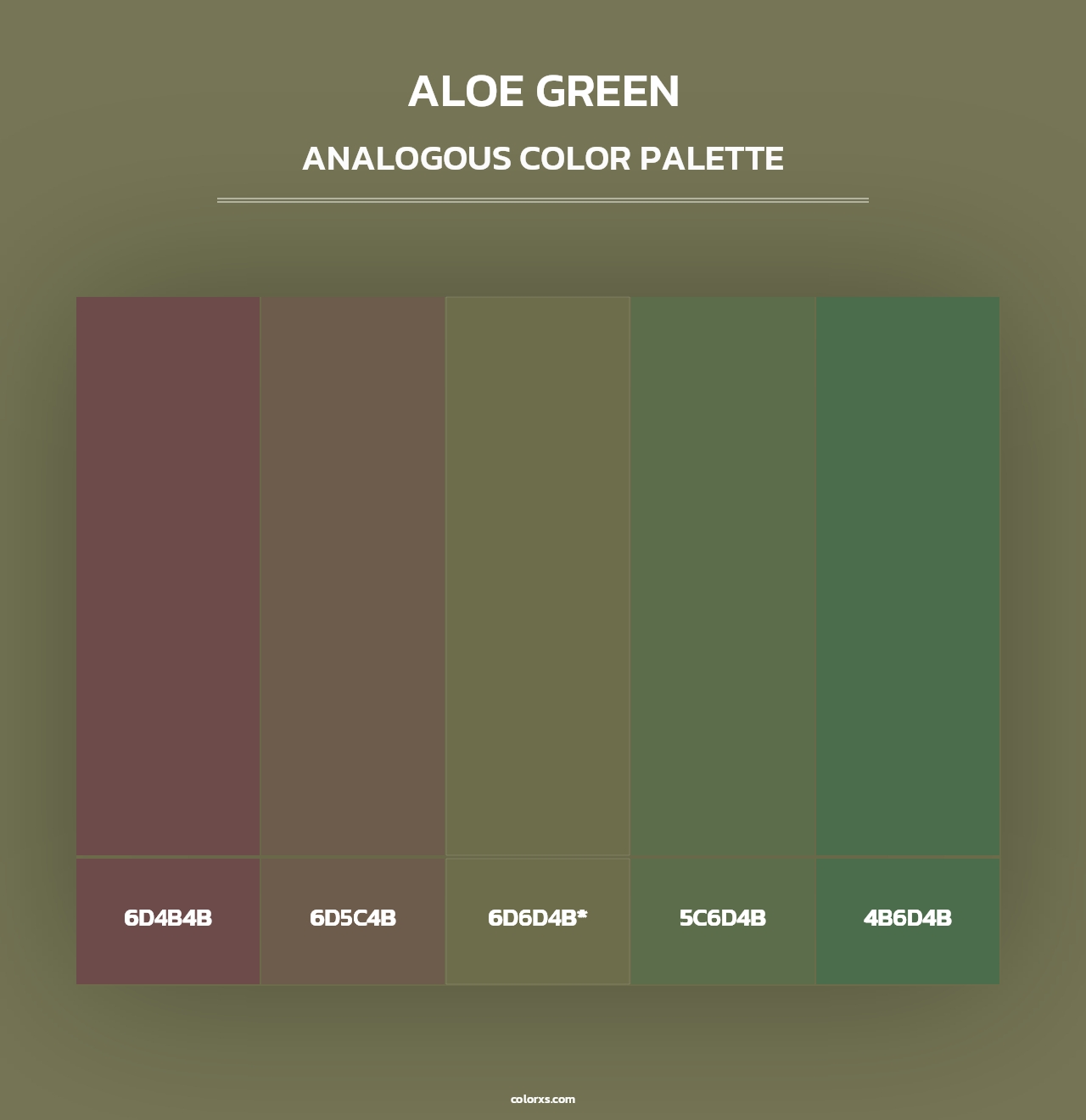 Aloe Green - Analogous Color Palette