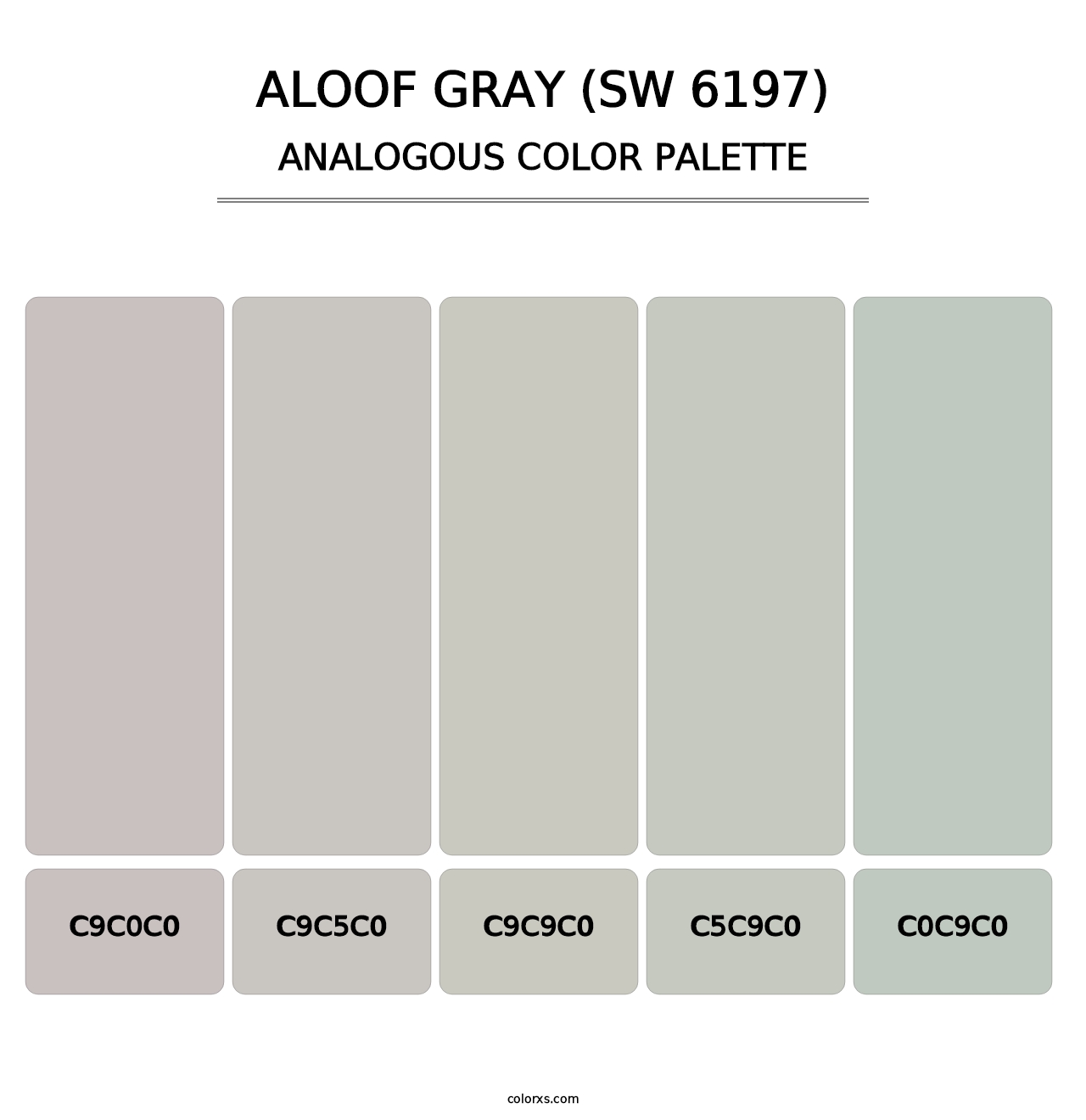 Aloof Gray (SW 6197) - Analogous Color Palette
