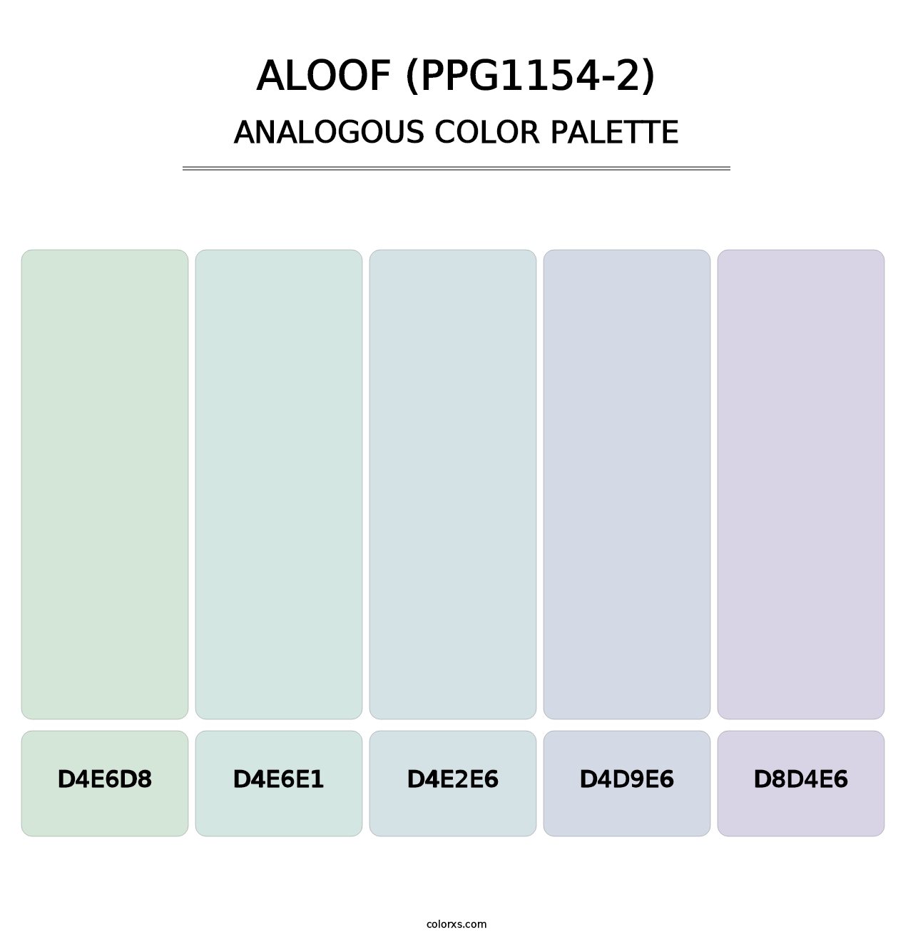 Aloof (PPG1154-2) - Analogous Color Palette
