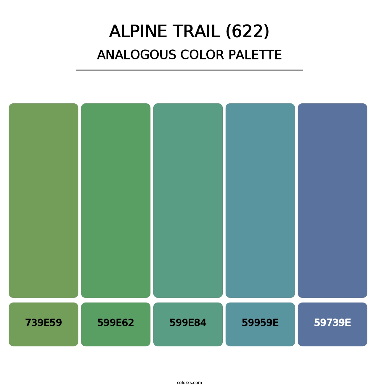 Alpine Trail (622) - Analogous Color Palette