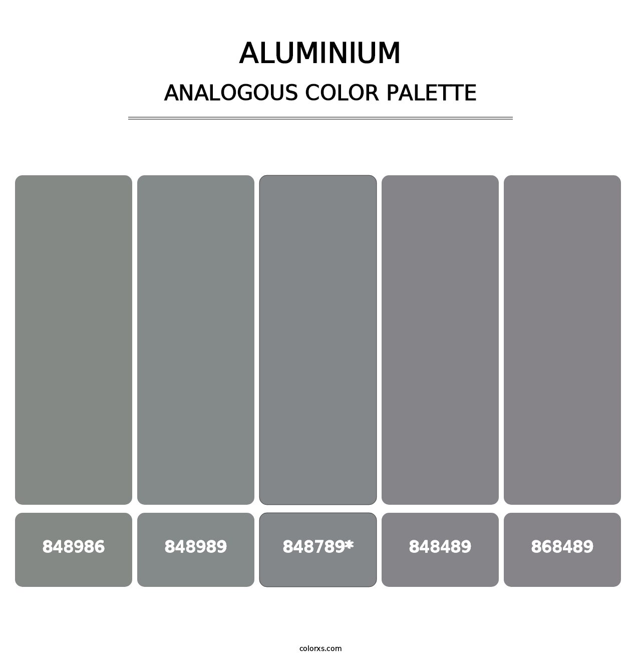 Aluminium - Analogous Color Palette