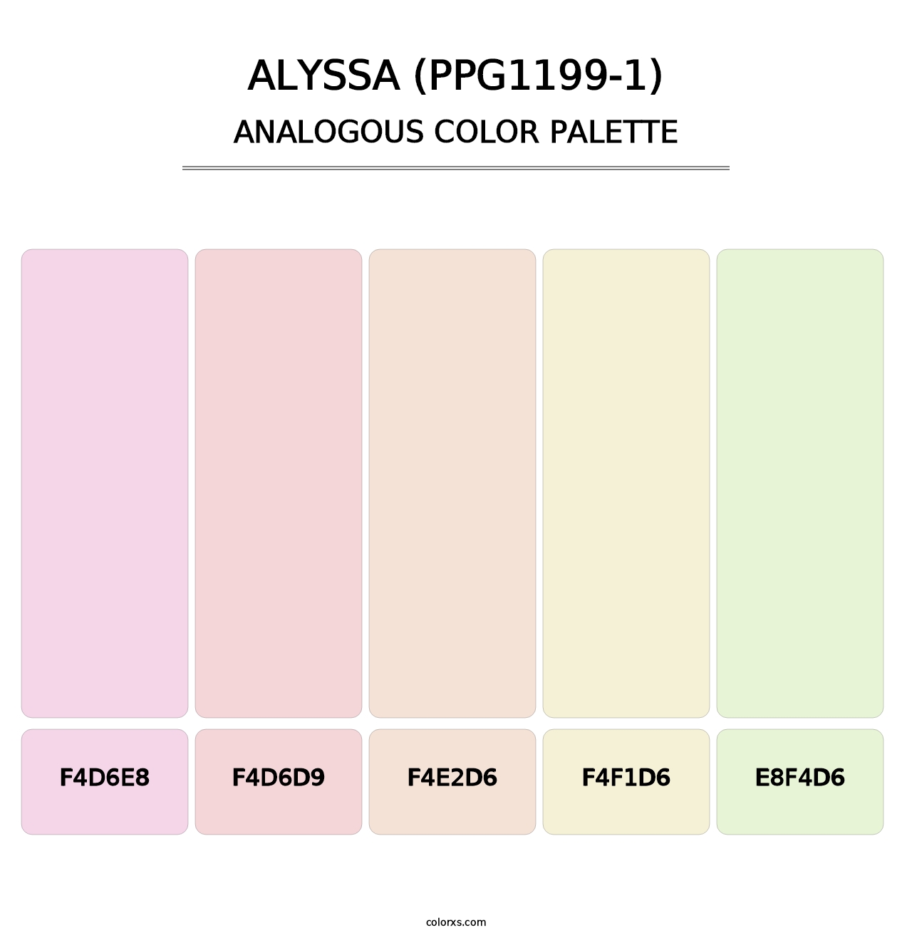 Alyssa (PPG1199-1) - Analogous Color Palette