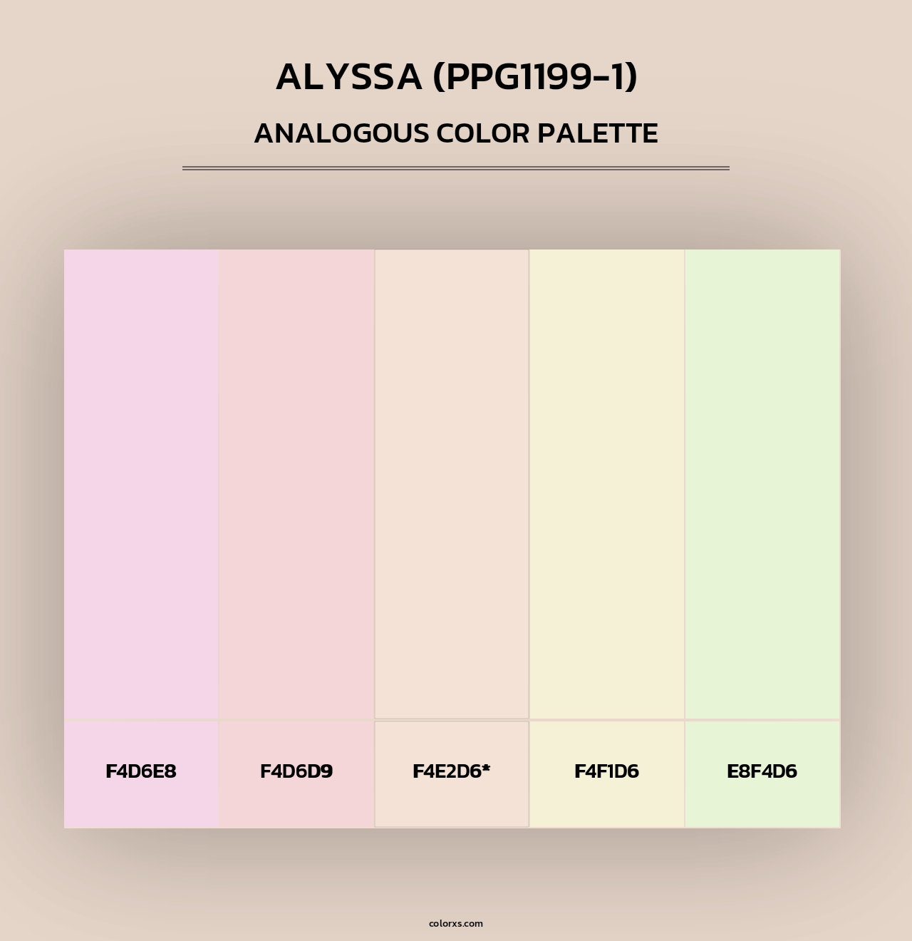 Alyssa (PPG1199-1) - Analogous Color Palette