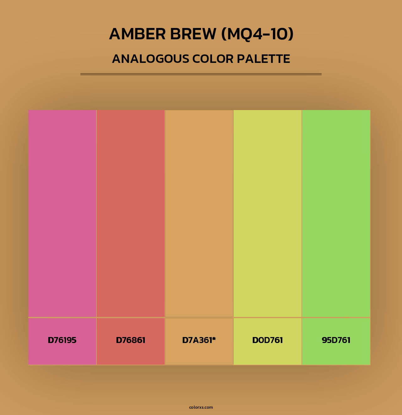Amber Brew (MQ4-10) - Analogous Color Palette