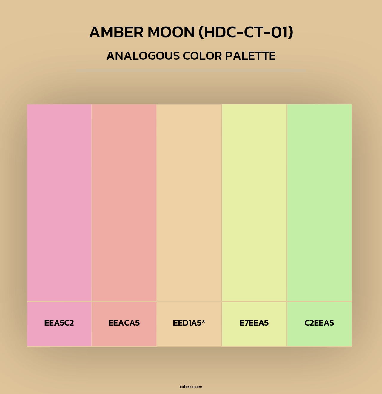 Amber Moon (HDC-CT-01) - Analogous Color Palette