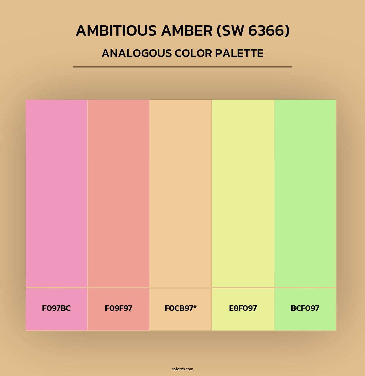 Ambitious Amber (SW 6366) - Analogous Color Palette