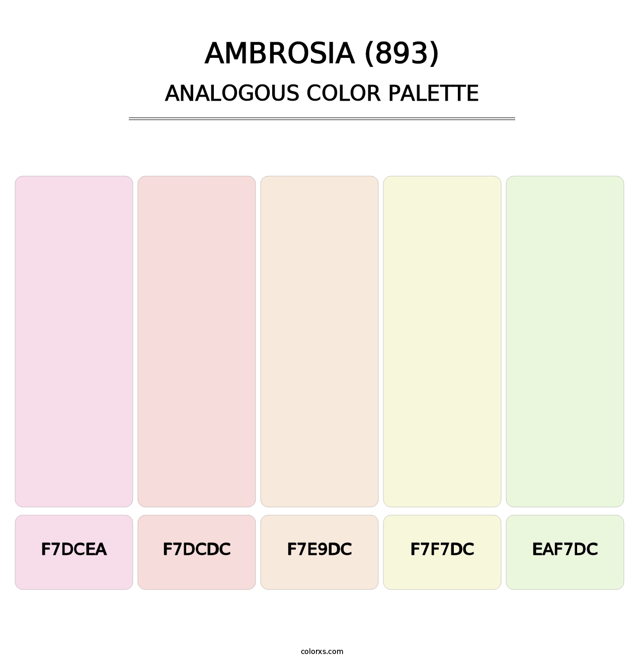 Ambrosia (893) - Analogous Color Palette