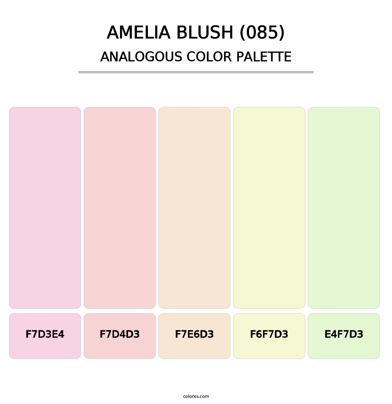 Amelia Blush (085) - Analogous Color Palette