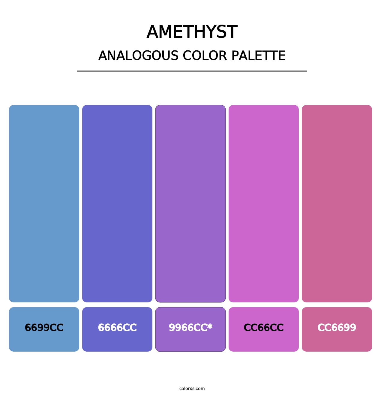 Amethyst - Analogous Color Palette