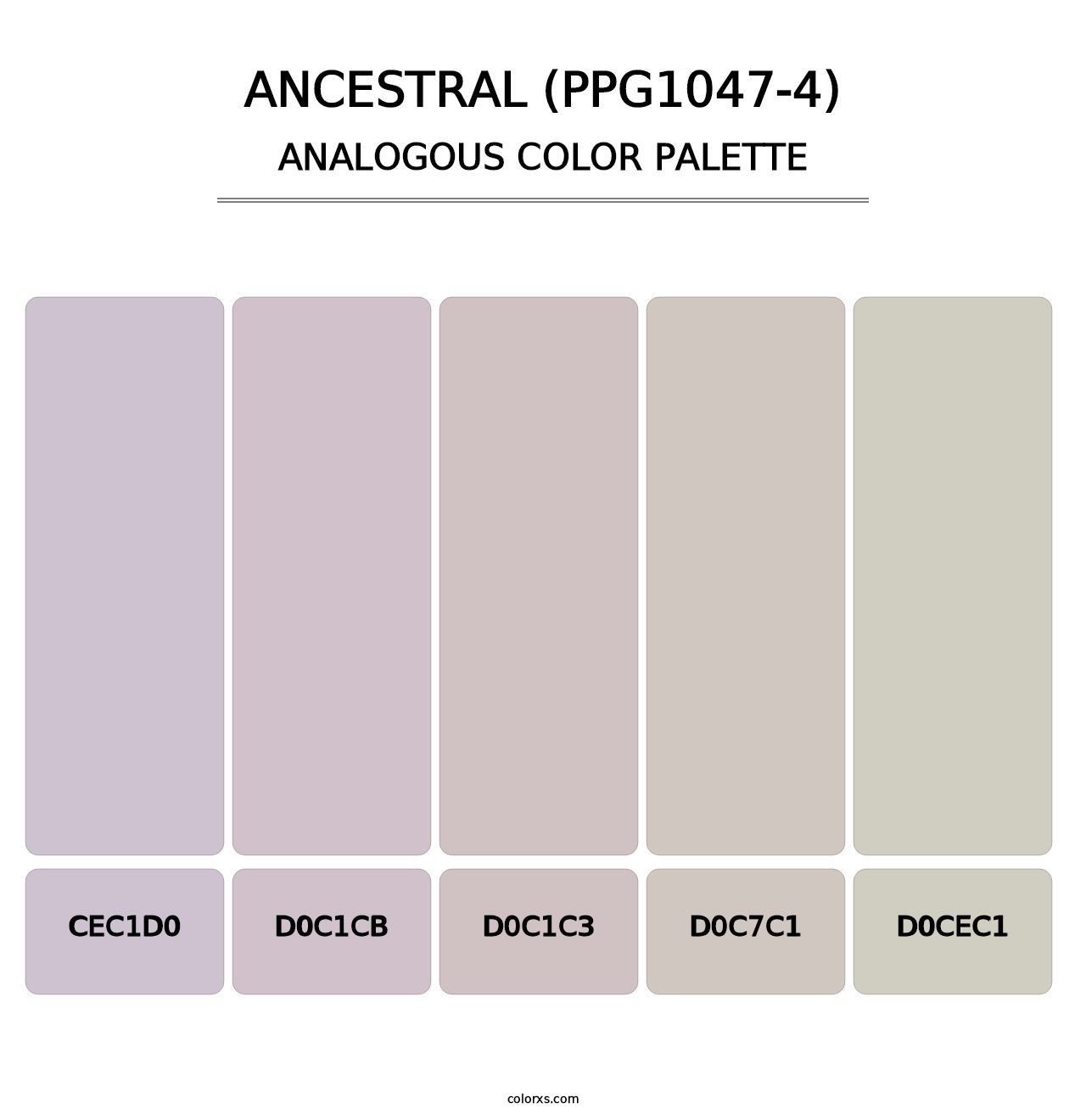 Ancestral (PPG1047-4) - Analogous Color Palette