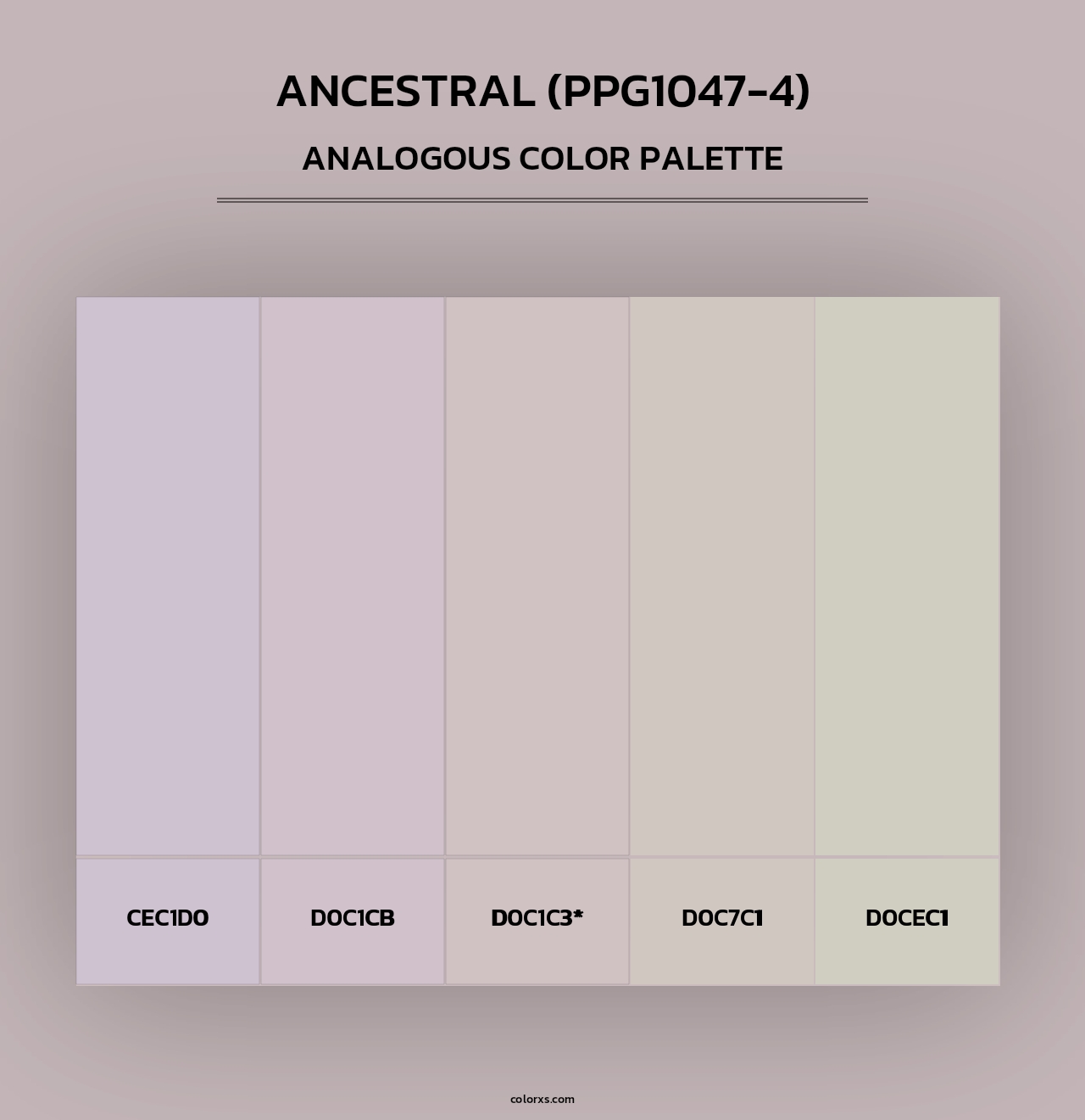 Ancestral (PPG1047-4) - Analogous Color Palette